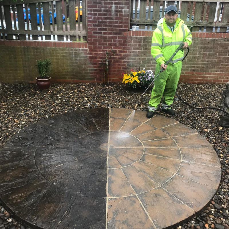 ABC Cleaning Services pressure washing patio