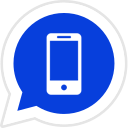 Blue whatsapp icon